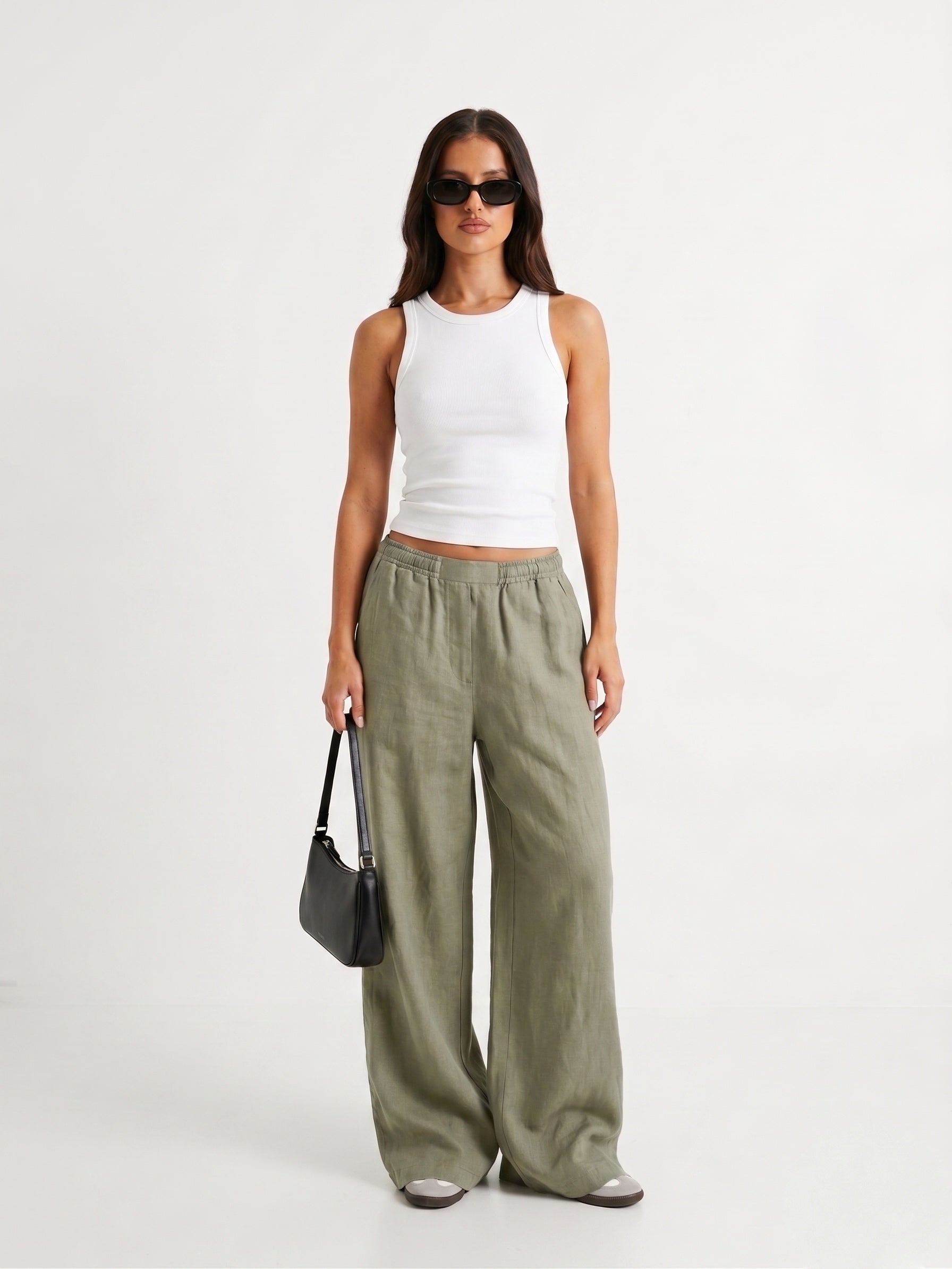Matcha Linen Pants